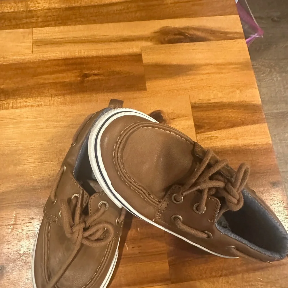 Brown Kids Boat Shoes